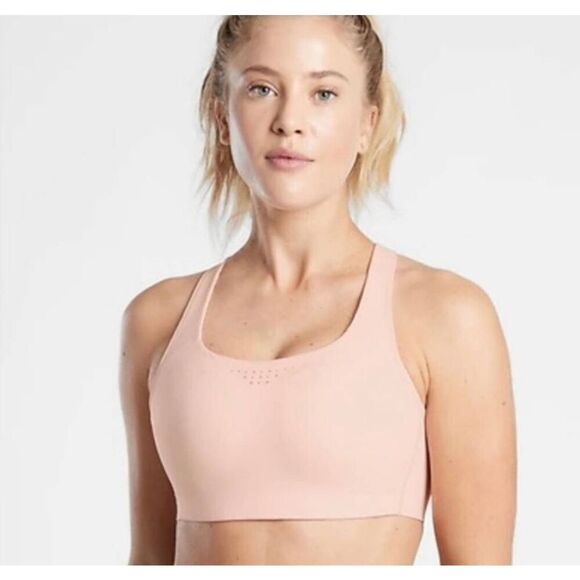 Athleta Phenomena Light Pink Sports Bra 38C - Picture 1 of 8